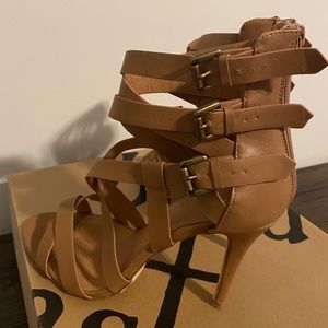 Size 11, Tan, Beau+Ashe Heels, 4 inches
